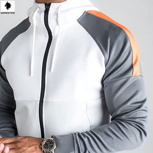 Vente en gros de survêtement de sport décontracté pour hommes, décoration de jogging en laine à bas prix, taille élastique, entraînement, style avant plat - Product Image 2