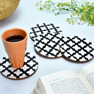 Sous-verre en os incrusté pour la maison, os incrusté pour la vaisselle et le verre à eau, sous-verre en os incrusté, sous-verres en pierre - Product Image 1