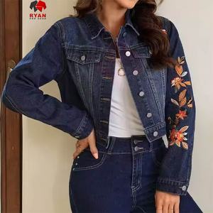 Custom Trendy Denim <b>Jacket</b> for <b>Women</b> Comfortable Breathable Deign with Custom Logo - Product Image 3