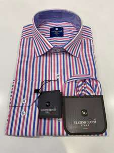 Slimfit-Camisa de manga larga para hombre, nuevo modelo, tela de algodón, 2023 - Product Image 5