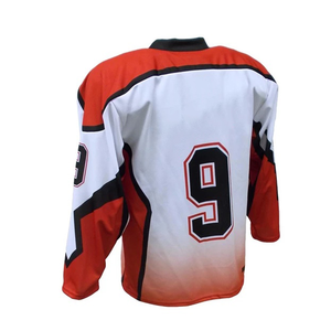 Nouveau design, vente en gros, maillot de hockey sur glace BRIGHT HILL FIGHT, imprimé avec le nom de l'équipe personnalisé, couleur dégradée élégante, 100% polyester - Product Image 2