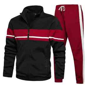 Conjunto Deportivo de Invierno para Hombre, con Cremallera Completa, Cálido, Transpirable, de Secado Rápido, Ligero, 100% Poliéster, para Gimnasio y Entrenamiento - Product Image 3