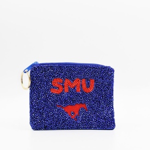 Bolsa de cuentas de vaquero de alta calidad azul blanco rojo Mini monedero cierre de cremallera hecho a mano accesorio de moda occidental lona - Product Image 6