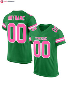 Fabricants de maillots de football américain classique personnalisés maille respirante sublimation chemises de football de rue maillot d'équipe - Product Image 4