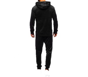 ชุดฝึกวิ่งจ๊อกกิ้งผ้าฝ้าย100% สำหรับผู้ชายชุดวอร์มเล่นกีฬาสองชิ้นกางเกงสำหรับฤดูใบไม้ร่วง - Product Image 1