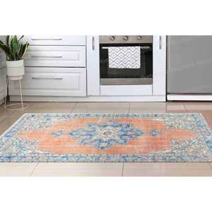 Tapis imprimé vibrant, tapis d'appoint, tapis bohème, tapis de bureau, tapis gobelin - Product Image 2