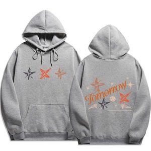 เสื้อสวมหัวแขนยาวฮิปฮอปลำลองสุดเท่สำหรับผู้ชายเสื้อสเวตเตอร์แขนยาวพิมพ์ลายผ้าขนแกะขายส่งปักโลโก้ - Product Image 4