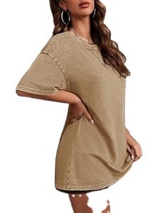 เสื้อยืดโอเวอร์ไซส์ผ้าฝ้ายวินเทจเฮฟวี่เวทไซส์220กรัมสะพายไหล่พาดไหล่ระบายอากาศได้มีลายพิมพ์ที่มีคุณภาพสูง100% ตามสั่ง - Product Image 4