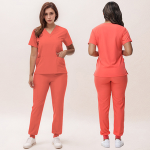 2025 Nueva camiseta con cuello en V y pantalones Jogger Scrub Sets uniformes de hospital para enfermeras - Product Image 2
