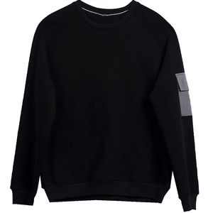 เสื้อสเวตเชิ้ตผู้ชาย/ผู้หญิง สไตล์ลำลอง สีดำฟอกสี ผ้าโพลีเอสเตอร์/คอตตอน มีกระเป๋าสีเทา คอกลม พิมพ์ลาย สไตล์สตรีทแวร์ สำหรับออกกำลังกาย - Product Image 1