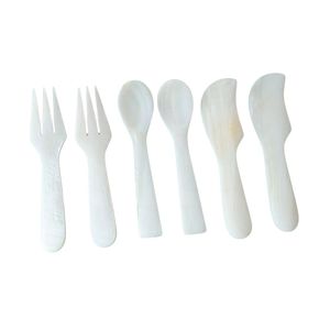 Juego de Cubiertos de Concha Blanca de Alta Calidad, Cuchara, Tenedor y Cuchillo, Cuchara para Caviar de Madreperla, Vajilla de Fábrica Vietnamita - Product Image 1