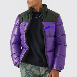 Veste d'hiver en duvet pour homme sur mesure en gros, style tendance de haute qualité, veste matelassée grande taille - Product Image 3