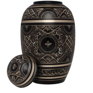 Urnas de cremación de diseño fantástico con acabado de níquel para Uso en adultos Cenizas humanas Accesorios funerarios Urnas de metal - Product Image 2