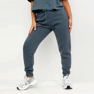 60% coton d'origine responsable 40% base de polyester surdimensionné Joggers bleu orageux bas de survêtement pour femmes - Product Image 2
