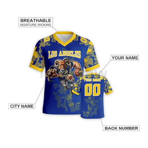 Pinnies de tir de crosse Maillot de football américain respirant personnalisé de grande taille pour les jeunes unisexe et les enfants - Product Image 5