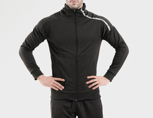 Survêtements d'hiver personnalisés imprimés, tissés, respirants et coupe-vent, ensemble 2 pièces pour hommes, veste bicolore et pantalon de jogging - Product Image 1