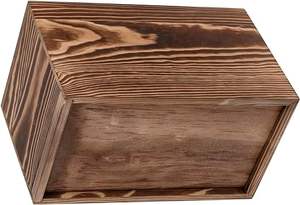 Distributeur de mouchoirs en bois avec couvercle rectangulaire pour salle de bain avec facile - Product Image 5