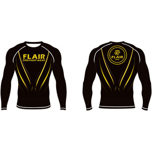 Personnalisé Durable Nylon BJJ Rash Guard Longue Protection UV Anti-UV Compression Chemise Respirant et Confortable - Product Image 4