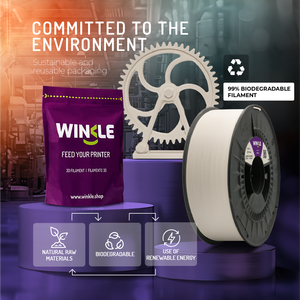 WINKLE ABS 1.75mm 1kg Bobina Filamento per Stampa 3D ad Alta Resistenza e Termoresistente, Parti Funzionali per Stampanti 3D, 3 Colori 230-260°C - Product Image 5