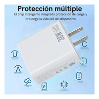 Dual USB Type-C PD 30W Fast Charging All One Universal Wall Charger PC Fireproof Material Over-Charging Protection Assorted