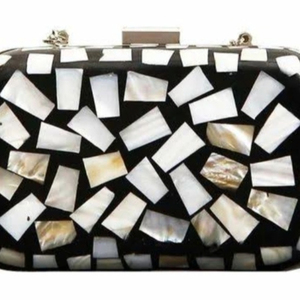 Premium Geometric Handcrafted Boho Sling Bags | Eco-Chic Crossbody Bags with Resin, Wood & Shell Inlay for Everyday Style - Product Image 1