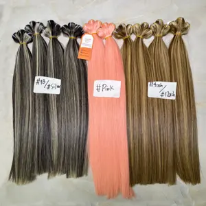 Top Hair Supplier Wholesale Weft Hair Extensions 100% Human Hair At Competitive Price For Sale Pactory