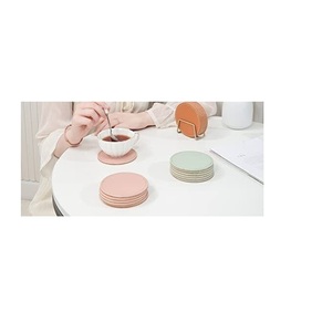 Posavasos de cuero Con oro para tus Bebidas Vino y Bar y uso artesanal pulidos - Product Image 5