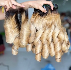 Haute Qualité Blonde 613 Couleur Vietnamien Vierge Cheveux Humains Fermeture Ensemble Cheveux Tissage Extensions Machine Double Trame - Product Image 1