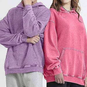 Sudadera con capucha lavada con ácido Vintage personalizada, suéter antiguo de gran tamaño lavado con piedra, Sudadera con capucha de gran tamaño Unisex Sun Faded Boxy Fit para hombres - Product Image 5