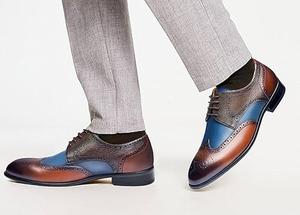 Hand Made Stylish Look Formal <b>Dress</b> Real Leather Shoes For Men's Walking Laces <b>Wedding</b> And Party Footwear British English Shoes - Product Image 4