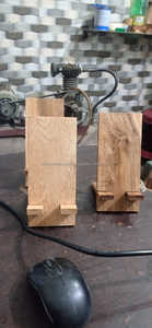 Wood Cell Phone Stand Wooden Portable Mobile <b>Holder</b>,Natural Bamboo Wooden Desktop <b>Tablet</b> Mobile Phone <b>Holder</b> - Product Image 5