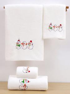 Toalla Facial Navideña Personalizada de Microfibra Premium Ecológica, Toalla de Mano de Secado Rápido, Suave, Teñida Lisa, en Rollo, con Dibujos Animados para Niños - Product Image 2