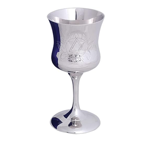 Best Buy Silver Religious Blessing <b>wine</b> cup Shabbat Holidays kiddush cup Shabbat Jewish made of stainless steel Direct Factory - Product Image 6