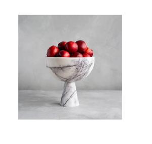 Cuencos de Mármol para Alimentos Tallados a Mano, Diseño Vintage, Diseño Moderno, Cuenco de Mármol con Esquinas Redondeadas Rectangulares, Cuenco de Frutas de Mármol - Product Image 1