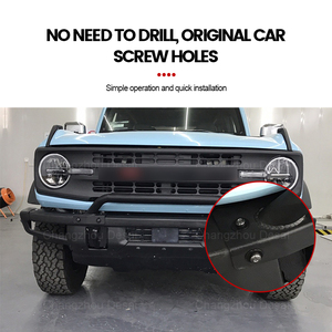 2021 <span class=keywords><strong>2022</strong></span> 2023 accessoires de voiture Version corne de boeuf de haute qualité pare-chocs avant lèvre avant barre de taureau pour Ford Bronco 2/4 porte - Product Image 3