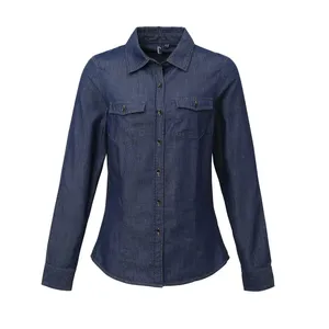 Polo promotionnel pour femmes, style jeans, pour merchandising d'entreprise – Catégorie de produits promotionnels - Product Image 4