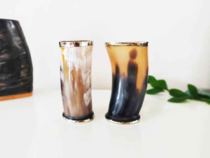 Cuerno de Buey de Ágata Pulida de Alta Calidad, Ecológico, con Tapa, Grabado de Animales Náuticos, Decorativo, Estilo Vikingo, Natural, MULTI CRAFT - Product Image 4