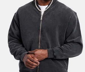 Chándal de lavado ácido Premium básico personalizado para hombre de algodón pesado de gran tamaño personalizado servicio OEM oferta al por mayor tendencia 2024 calidad - Product Image 1