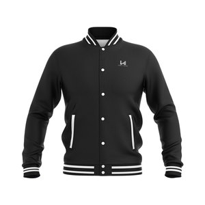 Vestes de baseball universitaires américaines grande taille pour hommes, logo personnalisé, lettres simples, vente en gros, vestes universitaires vierges, vestes universitaires enduites - Product Image 1