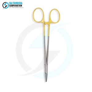 Portaagujas Debakey de Acero, Herramienta Médica Quirúrgica Manual para un Agarre Suave de Agujas Durante Cirugías Cardiovasculares y Generales - Product Image 3