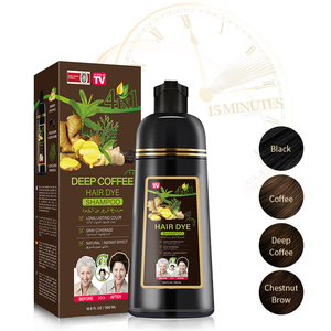 PLOG Shampoo Colorante Istantaneo 4 in 1 500ml Caffè Scuro con Zenzero Delicato, Tinta per <span class=keywords><strong>Capelli</strong></span> a Lunga Durata, Copre i <span class=keywords><strong>Capelli</strong></span> Grigi - Product Image 3