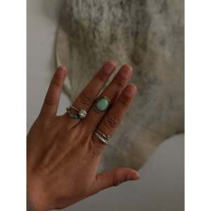 Handmade Boho Royston Turquoise & Sterling <b>Silver</b> <b>Ring</b> Navajo Made <b>Statement</b> Piece for Everyday Wear IGI Certified Size 7.5 - Product Image 2