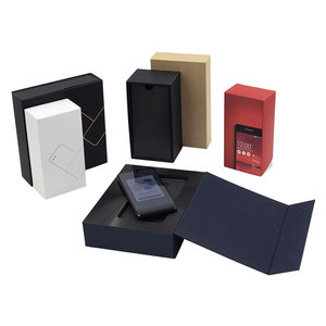 Paquete de papel negro de lujo personalizado Cajas de embalaje de teléfono móvil Embalaje de lujo personalizado Embalaje de teléfono móvil - Product Image 4