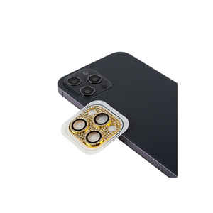 Protector de Lente de Cámara de Vidrio Templado Premium Netzy SAFA CL-08 Dorado para iPhone 12 Pro Max - Product Image 1