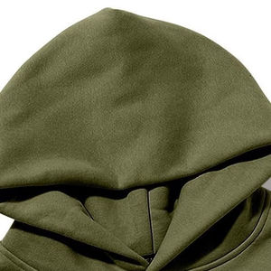 Sudaderas con capucha de algodón 100% de peso pesado de alta calidad sin bolsillo ropa de invierno ropa superior sudaderas con capucha de estilo único para la venta - Product Image 5