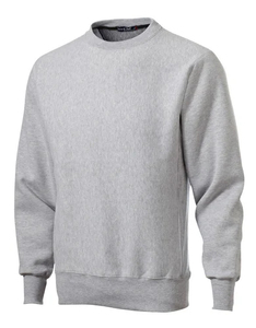<b>Men's</b> <b>Grey</b> Crew Neck Pullover <b>Sweatshirt</b> Regular Fit Polyester/Cotton Fleece Digital Printing Casual Solid Winter Wear - Product Image 3