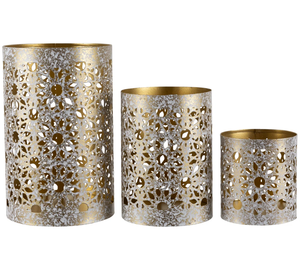 Béton Unique Métal Photophore Élégant Fer De Noël Décor À La Maison Bougeoir Noir Enduit Portable pour Une Utilisation En Intérieur - Product Image 1