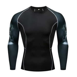 2025 hombres compresión BJJ entrenamiento Rash Guard OEM surf camisa adulto Rashguard - Product Image 4
