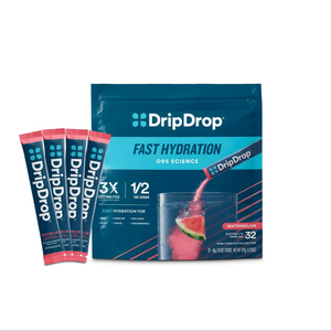 DripDrop Hydration Packets - Watermelon - Single Serve <b>Electrolytes</b> <b>Powder</b> Drink Mix 32 Sticks - Product Image 1