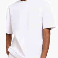 Nouvel ensemble deux pièces décontracté pour homme : T-shirt à manches courtes et col personnalisé, idéal pour le sport, la gym, l'entraînement, en coton respirant, parfait pour l'été.